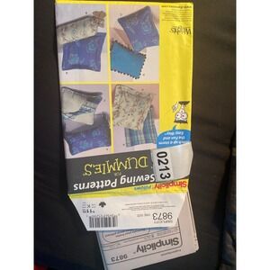 Simplicity 9873 Sewing Patterns for Dummies Pillows Home Decor 5 Styles One Size